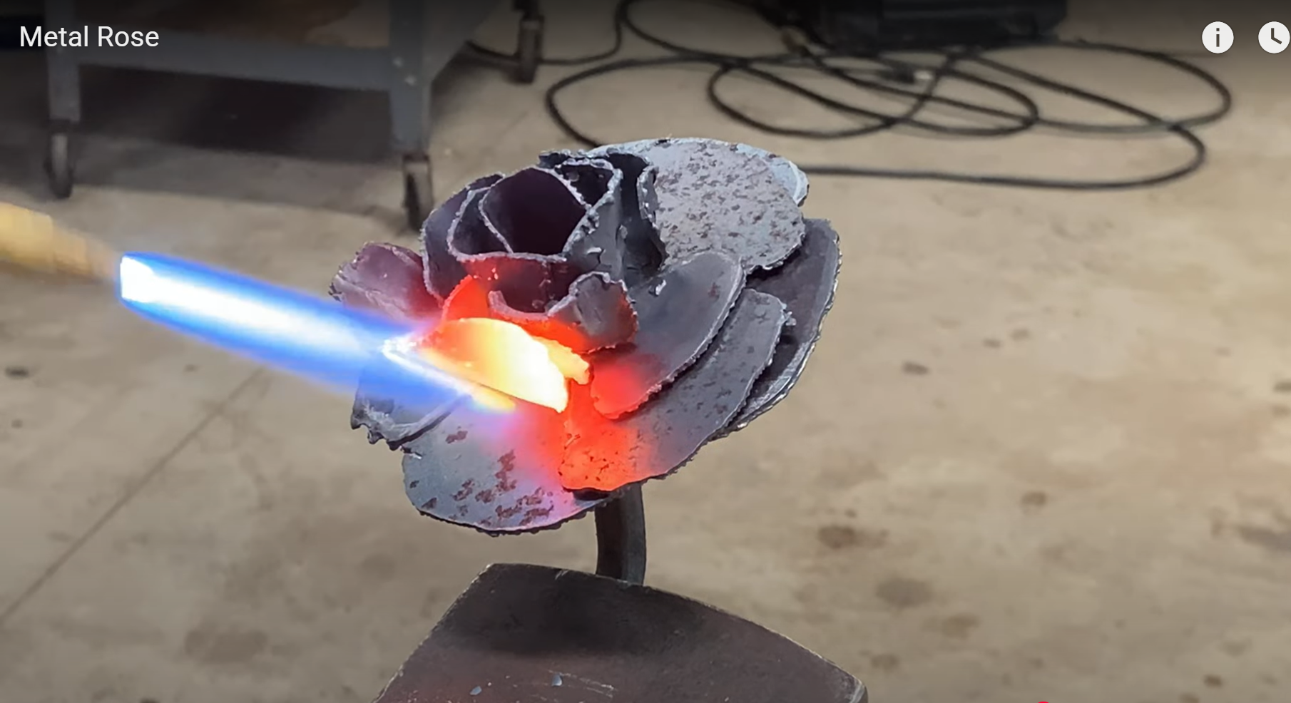 Forging A Metal Rose